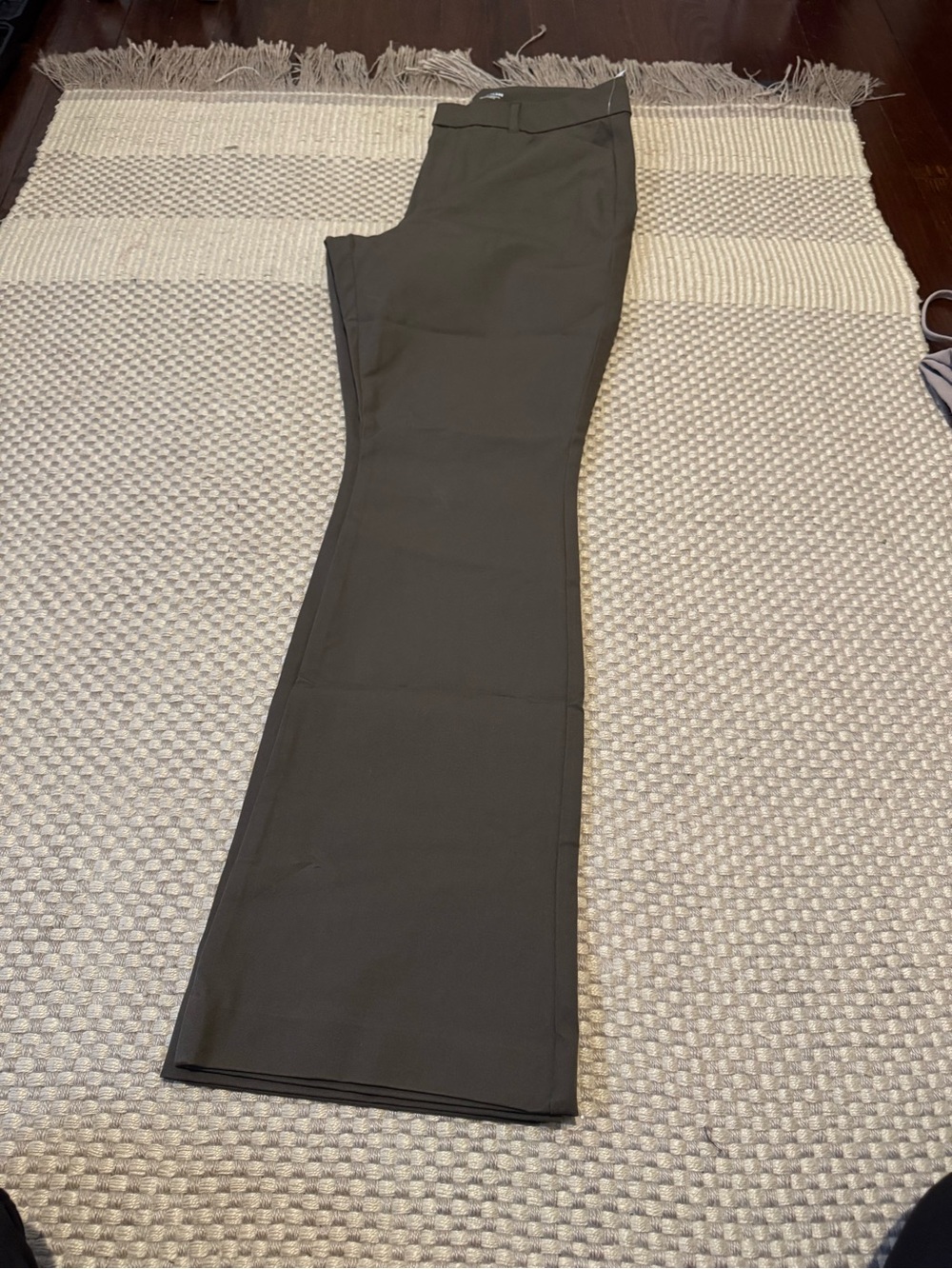 Old Navy Olive Green Boot Cut Dress Pants